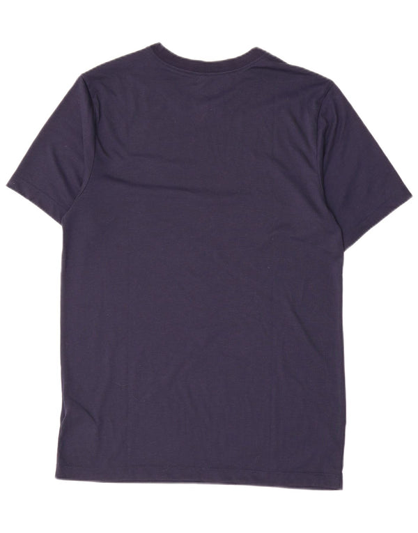 Męski T-shirt z grafiką Nike Dri Fit, mały, granatowy poliester