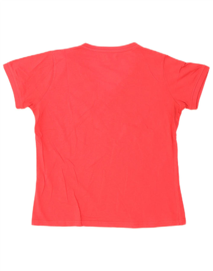 T-shirt damski Kappa Top UK 14, duży, czerwony, bawełniany