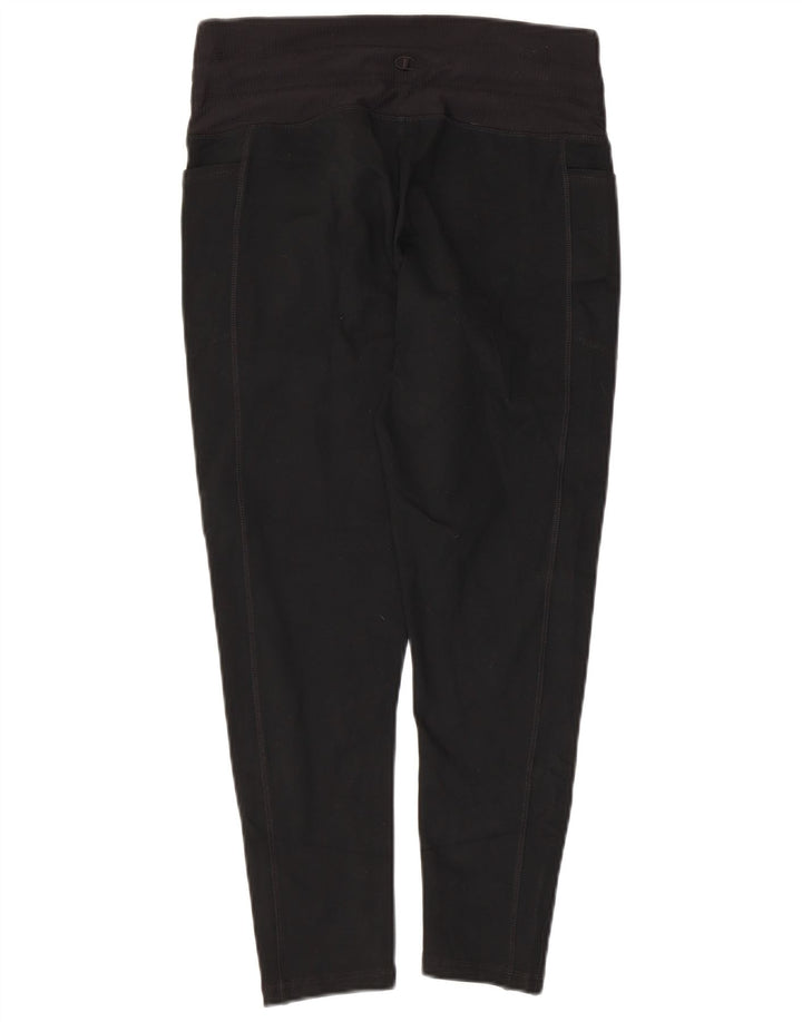 Damskie legginsy Capri CHAMPION UK 14, duże, czarne, poliestrowe