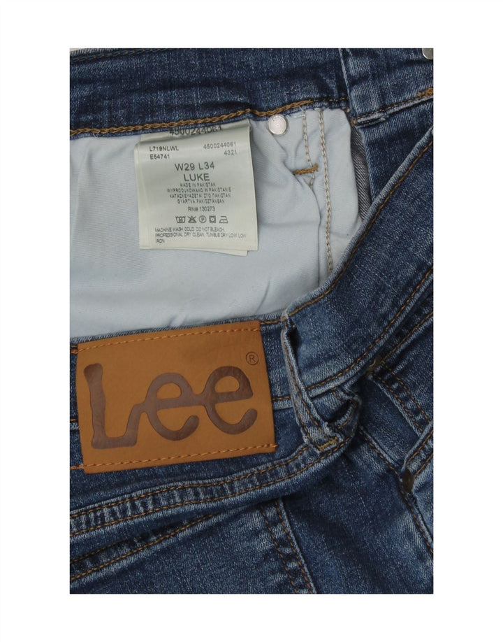 Męskie jeansy Lee Luke Slim W29 L29 Niebieskie bawełniane