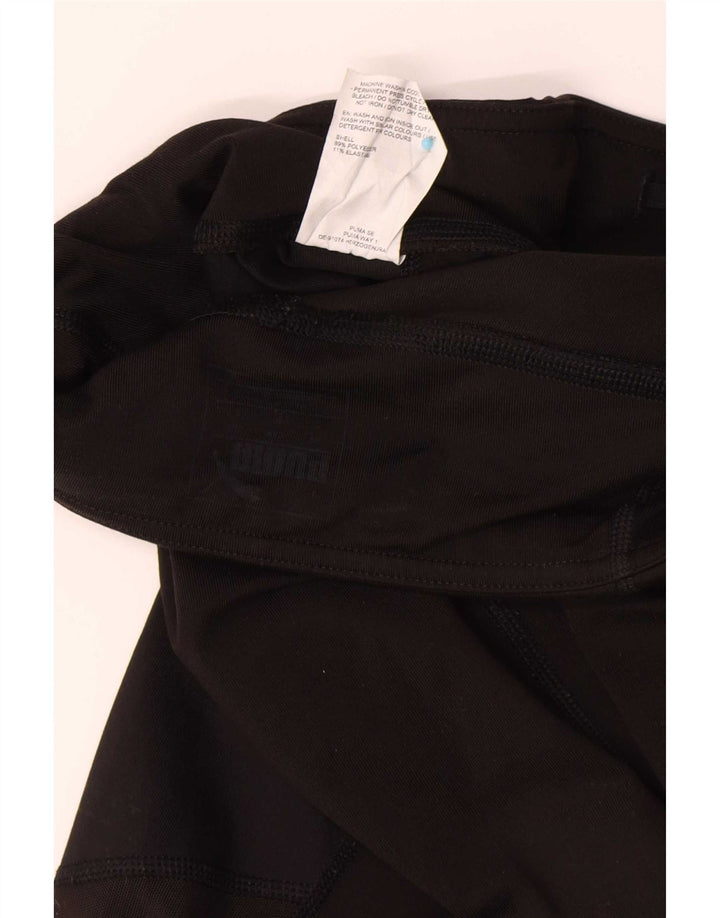 Damskie legginsy Puma Crop UK 8, małe, czarne, poliestrowe
