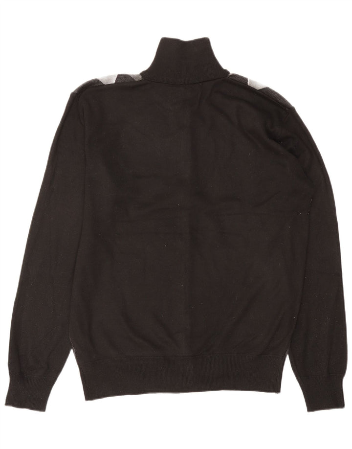 Męski sweter Pierre Cardin, duży, czarny, argyle/diamentowy poliester