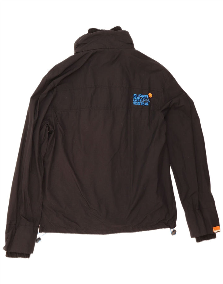 Damska wiatrówka Superdry Graphic UK 16, duża czarna