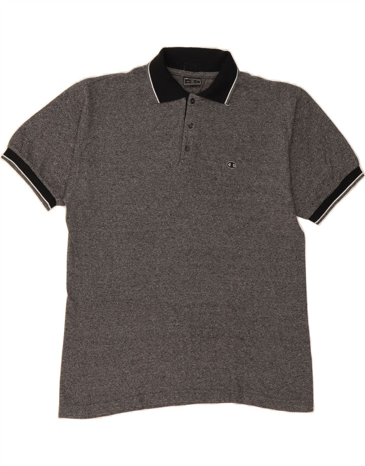 CHAMPION Mens Polo Shirt XL Grey Vintage Champion and Second-Hand Champion from Messina Hembry 