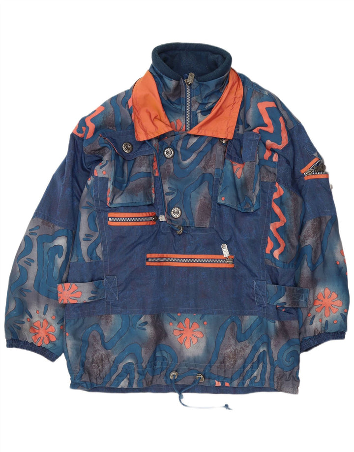 Męska kurtka wiatrówka CANYON UK 40, duża, niebieska, geometryczna