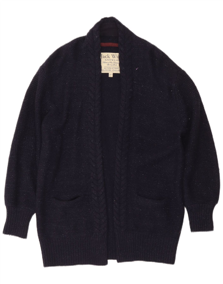 Sweter damski Jack Wills Oversized Longline Cardigan UK 10, mały, granatowy