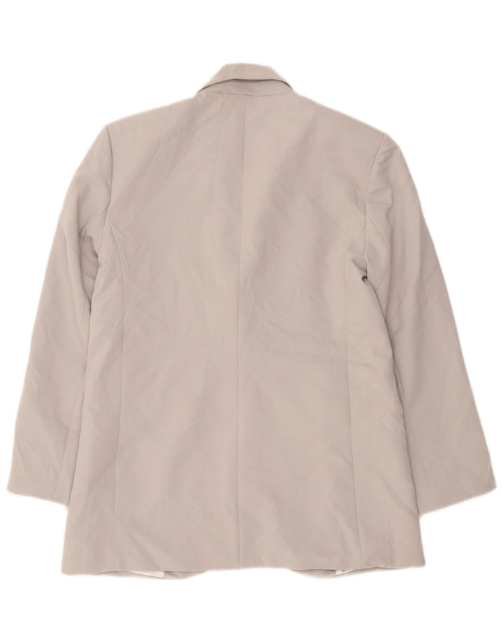 Damska marynarka Zara zapinana na 1 guzik UK 14, średni szary poliester