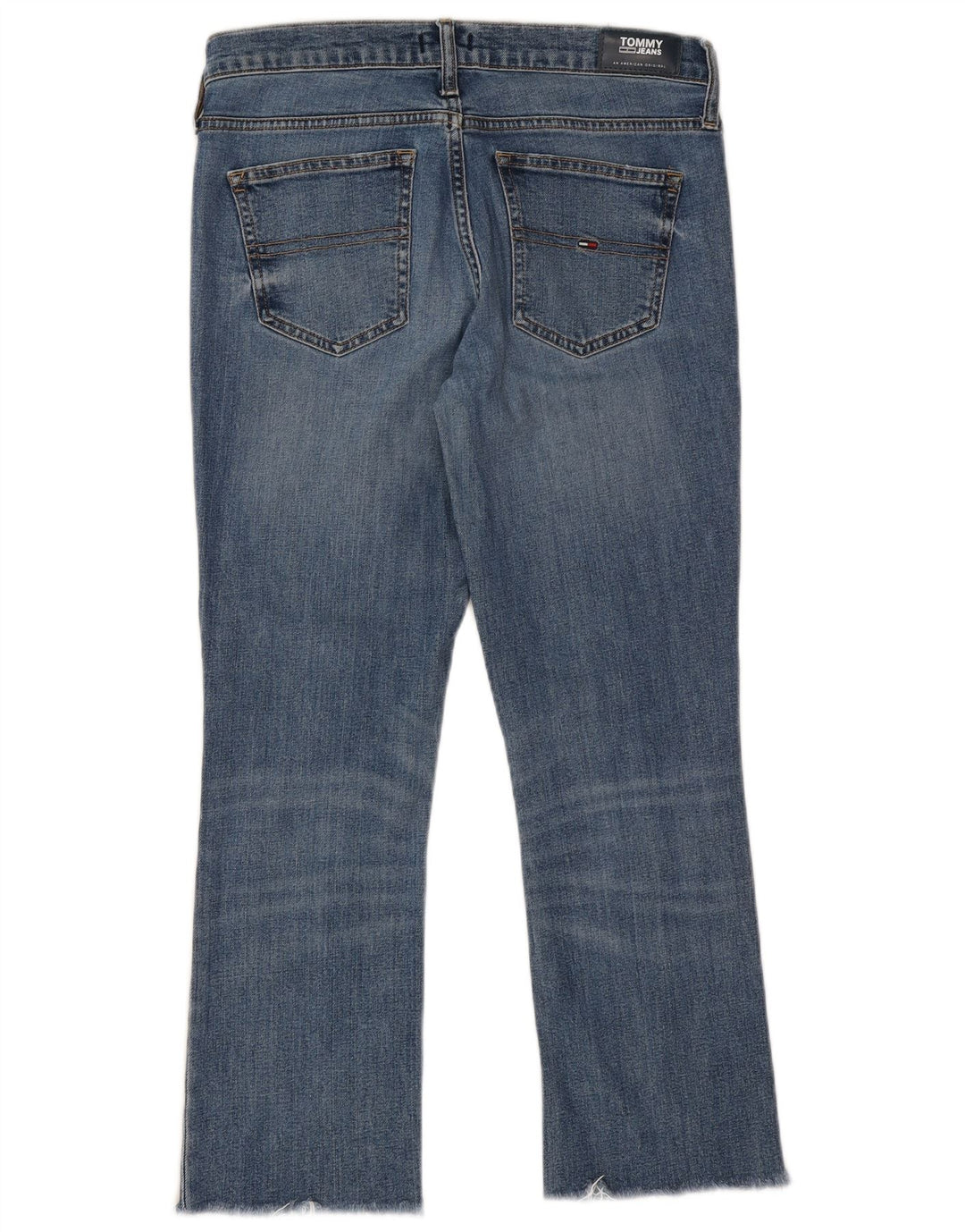 Damskie jeansy Bootcut Tommy Hilfiger Mid Rise W29 L25 Niebieska bawełna