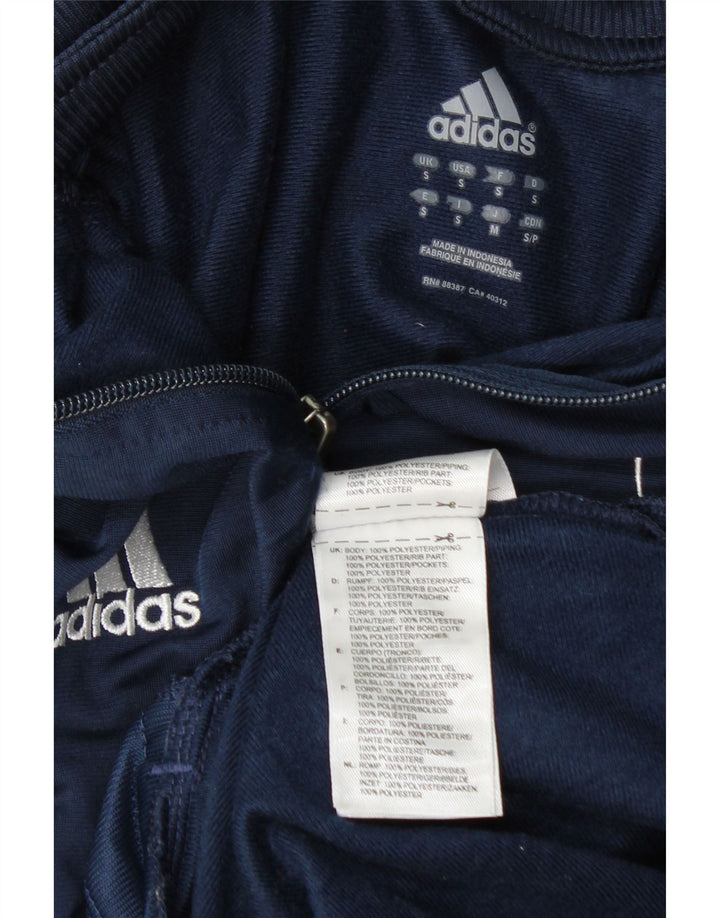 Adidas Męskie Spartans Graphic Dres Top Kurtka Mały Granatowy Poliester