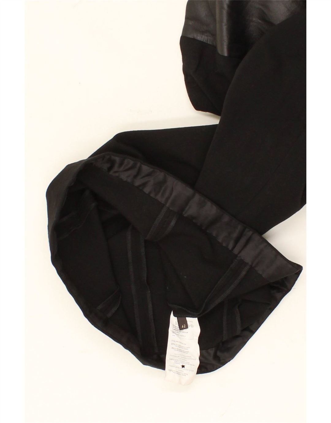 TRUSSARDI Womens Off Shoulder Dress IT 42 Medium Black Colourblock Viscose Vintage Trussardi and Second-Hand Trussardi from Messina Hembry 