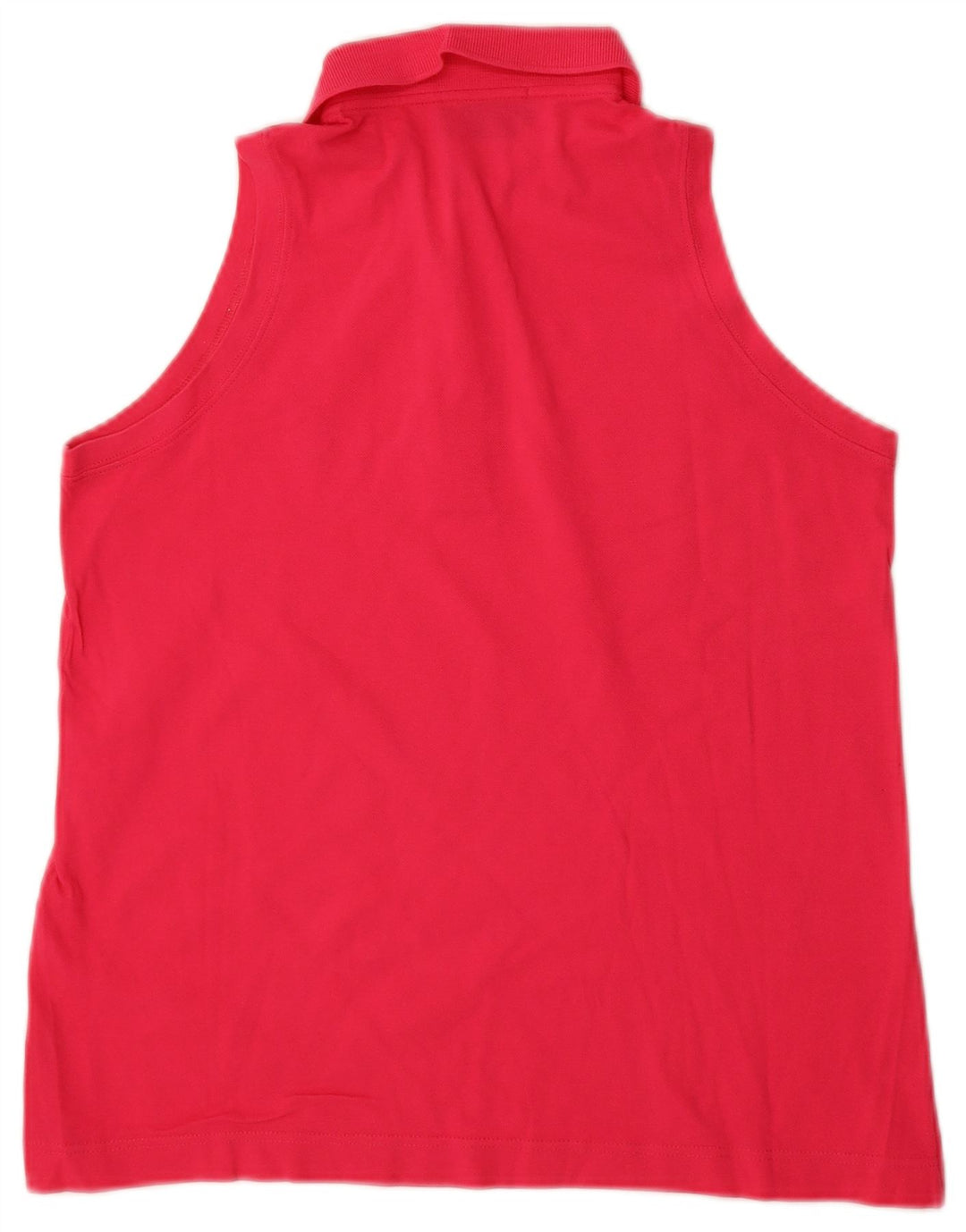 Damska koszulka polo bez rękawów Sergio Tacchini UK 14, średnia różowa bawełna