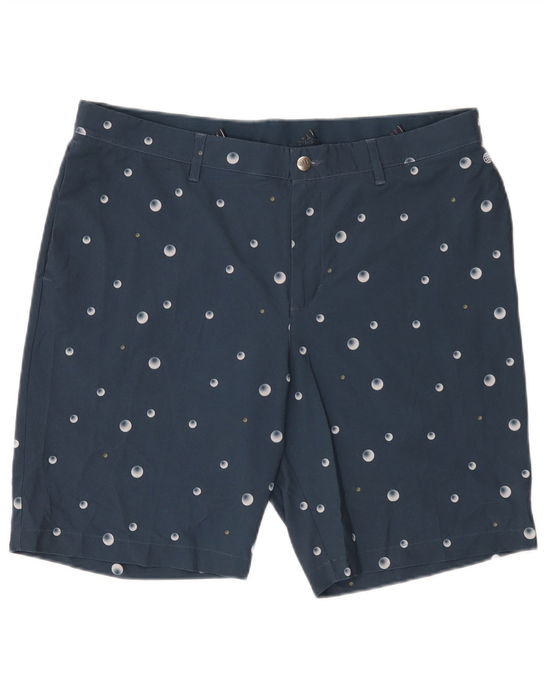 Adidas Męskie Spodenki Chino W36 Duże Granatowe Spodenki Poliester w cętki