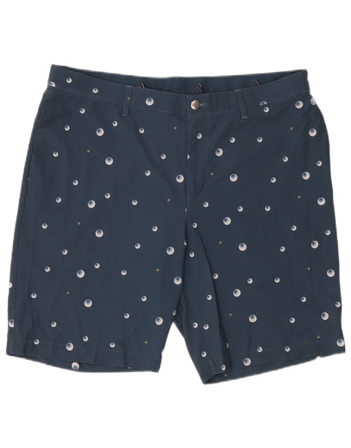Adidas Męskie Spodenki Chino W36 Duże Granatowe Spodenki Poliester w cętki