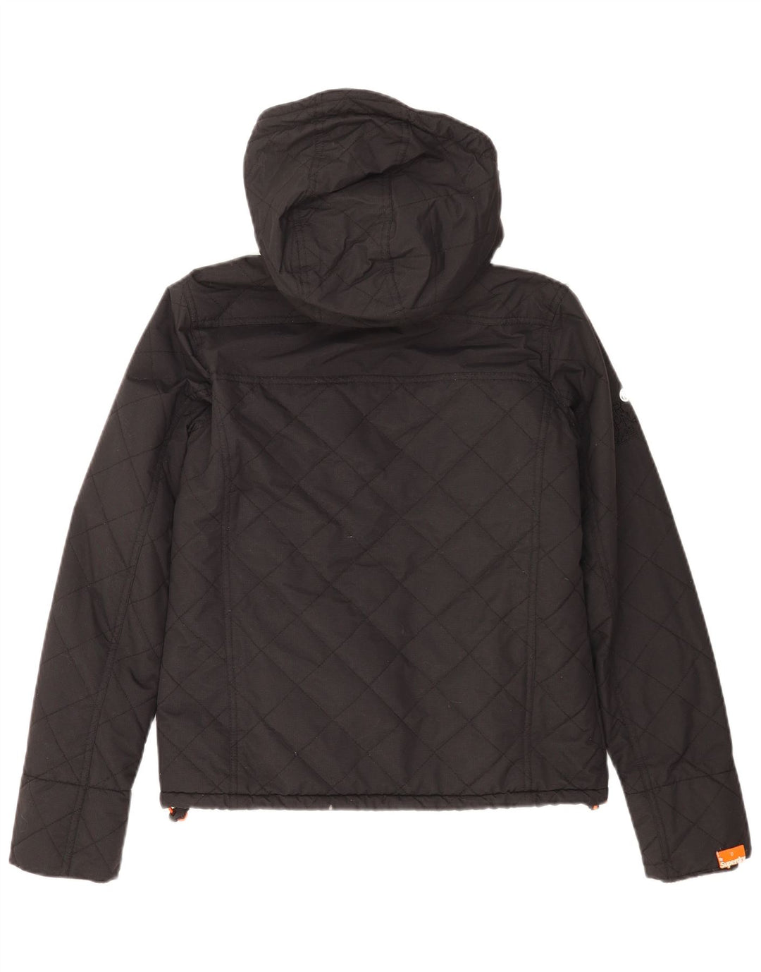 Męska wiatrówka Superdry z kapturem i kapturem UK 36, mała czarna