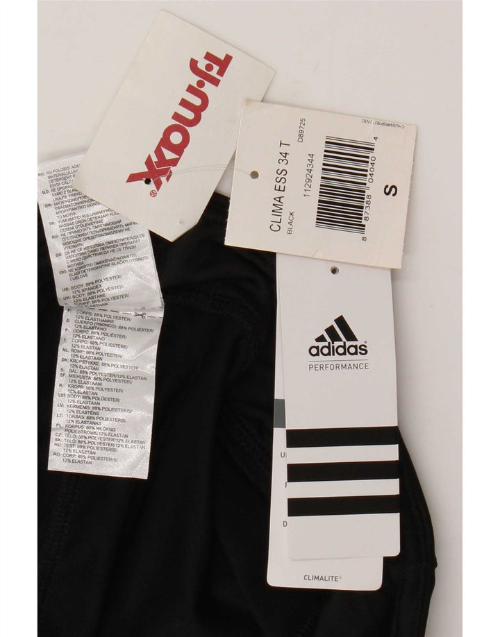 Legginsy Adidas Damskie Climalite Capri UK 10 Małe Czarne Poliester