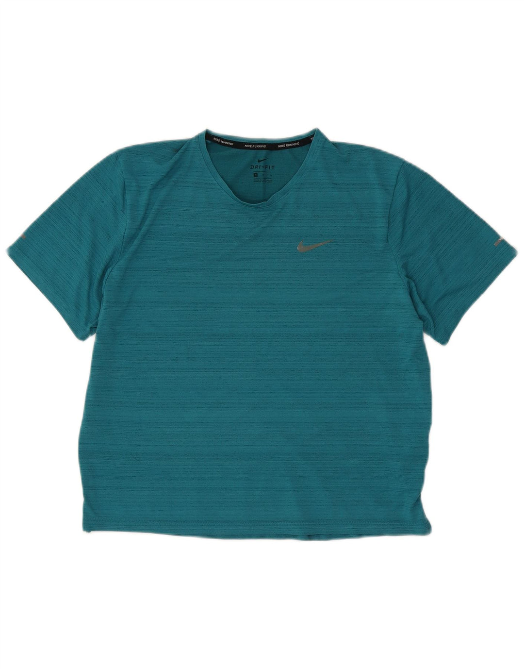 Damska koszulka Nike Dri Fit Top UK 14, średni, turkusowy, nakrapiany poliester