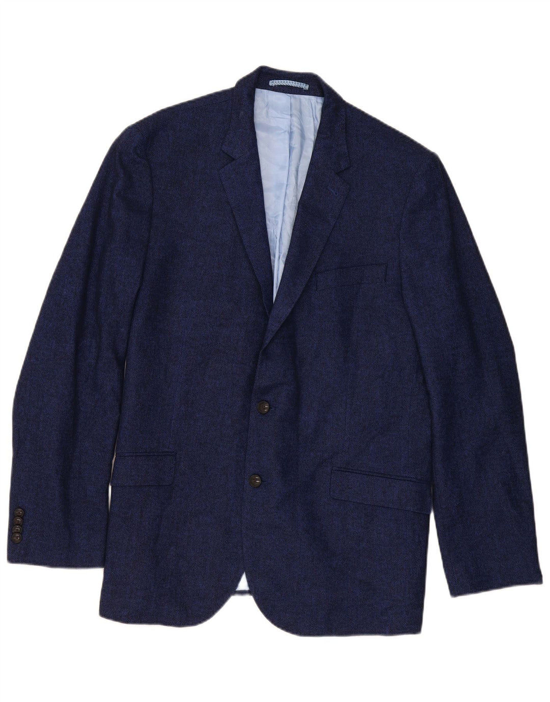 Marks & Spencer Męska marynarka zapinana na 2 guziki, UK 44 XL, granatowa, w jodełkę