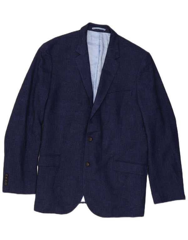 Marks & Spencer Męska marynarka zapinana na 2 guziki, UK 44 XL, granatowa, w jodełkę