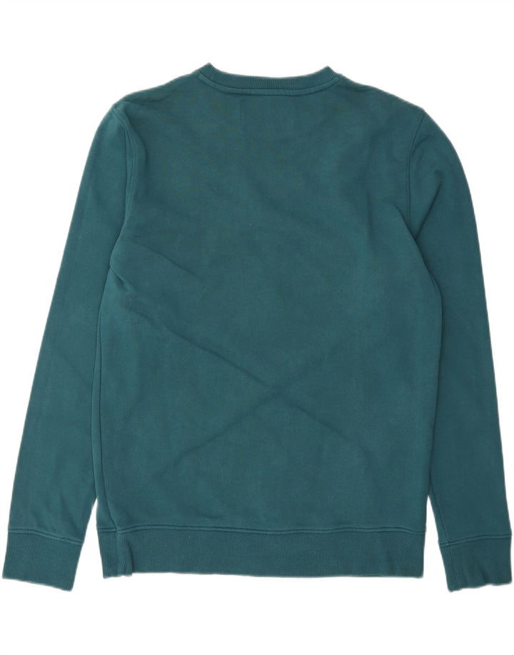 CALVIN KLEIN JEANS Mens Graphic Sweatshirt Jumper Large Blue Vintage Calvin Klein Jeans and Second-Hand Calvin Klein Jeans from Messina Hembry 