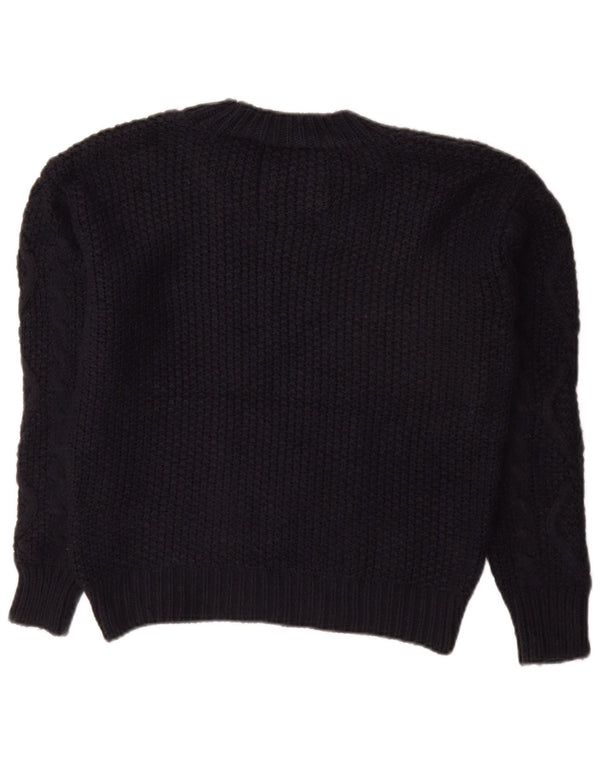 SUPERDRY Damski sweter oversize z dekoltem w łódkę UK 8, mały, granatowy