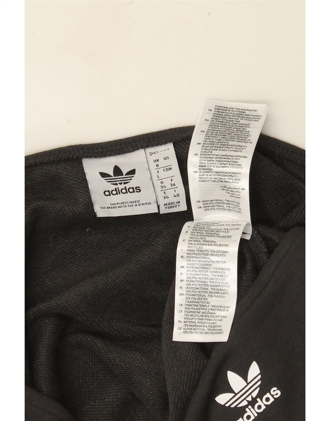 Damska bluza Adidas Oversized Crop Jumper UK 8 Small Black