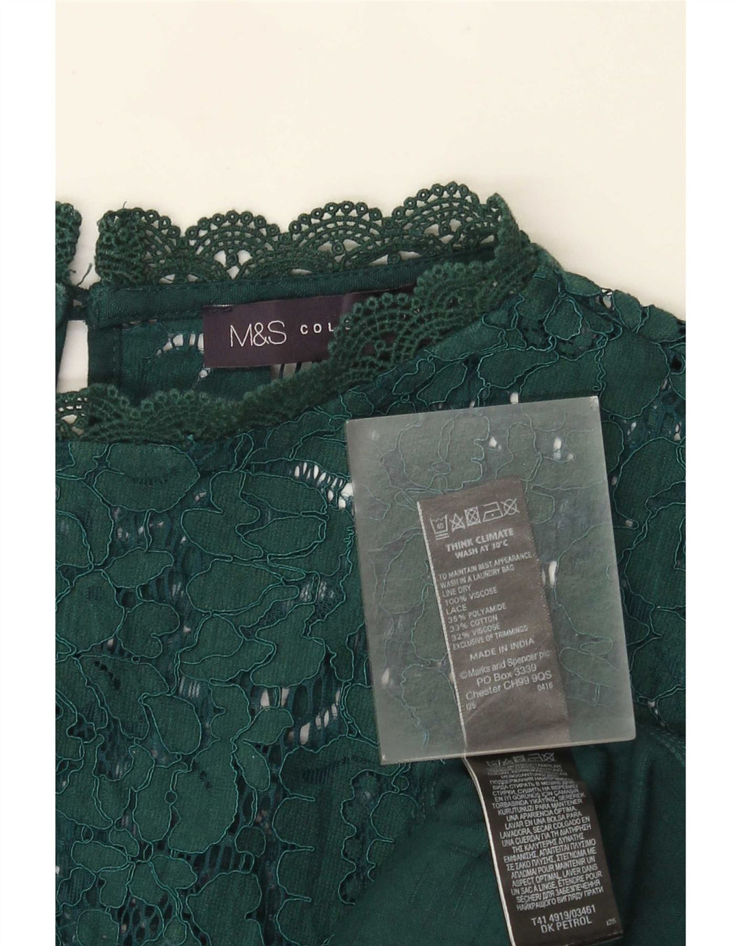 Bluzka damska Marks & Spencer UK 22 3XL Zielona wiskoza