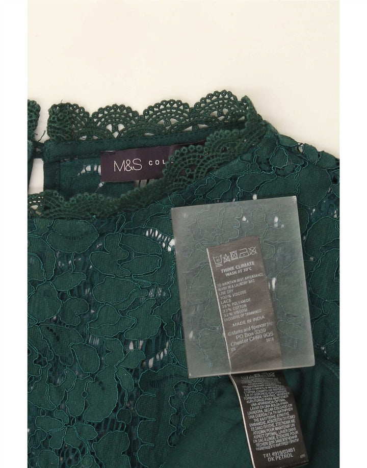 Bluzka damska Marks & Spencer UK 22 3XL Zielona wiskoza