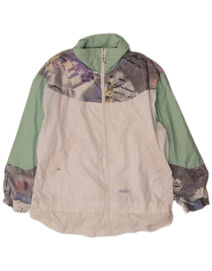 Męska kurtka dresowa Ellesse IT 46 Small White Colorblock Poliester