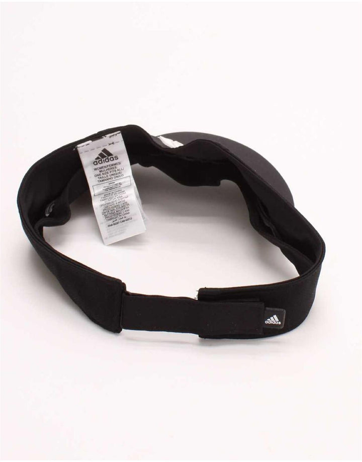 Damska czapka Adidas Aeroready Graphic Visor w jednym rozmiarze, czarna, poliestrowa