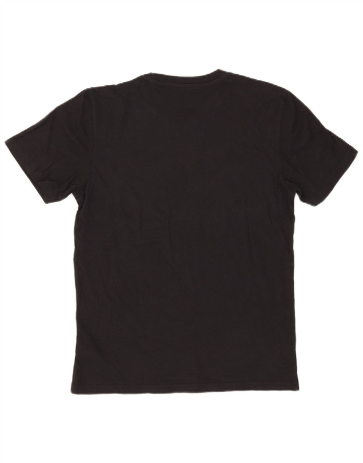 Męski T-shirt Lee o regularnym kroju z grafiką, mały, czarny, bawełniany