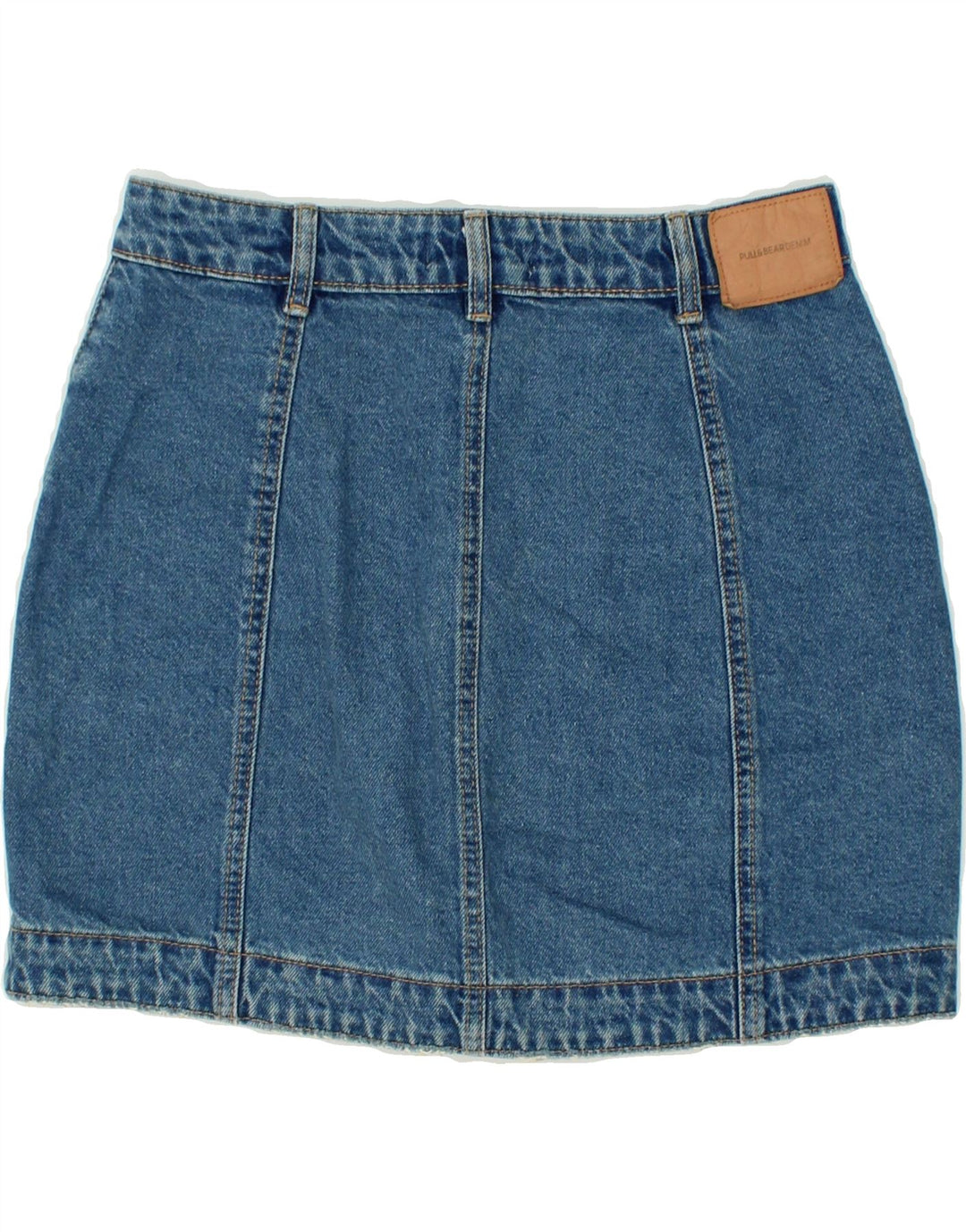PULL & BEAR Womens Denim Skirt Medium W28  Blue Cotton Vintage Pull & Bear and Second-Hand Pull & Bear from Messina Hembry 