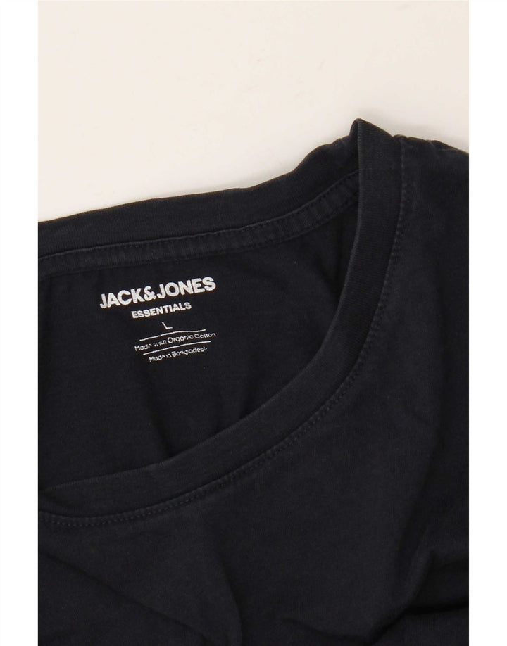 T-shirt męski Jack & Jones, duży, granatowy, bawełniany