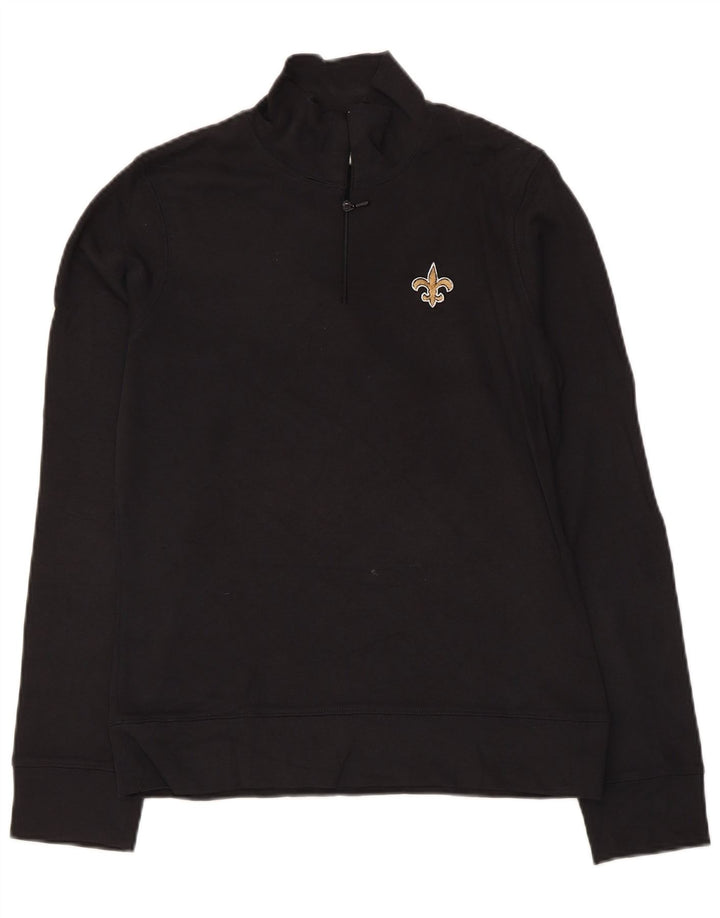 Dres Reebok Damski New Orleans Saints Pullover Top UK 10 Mały Czarny