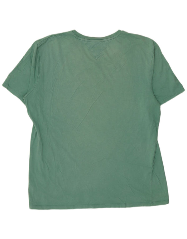 T-shirt męski Tommy Hilfiger Top XL, zielony, bawełniany