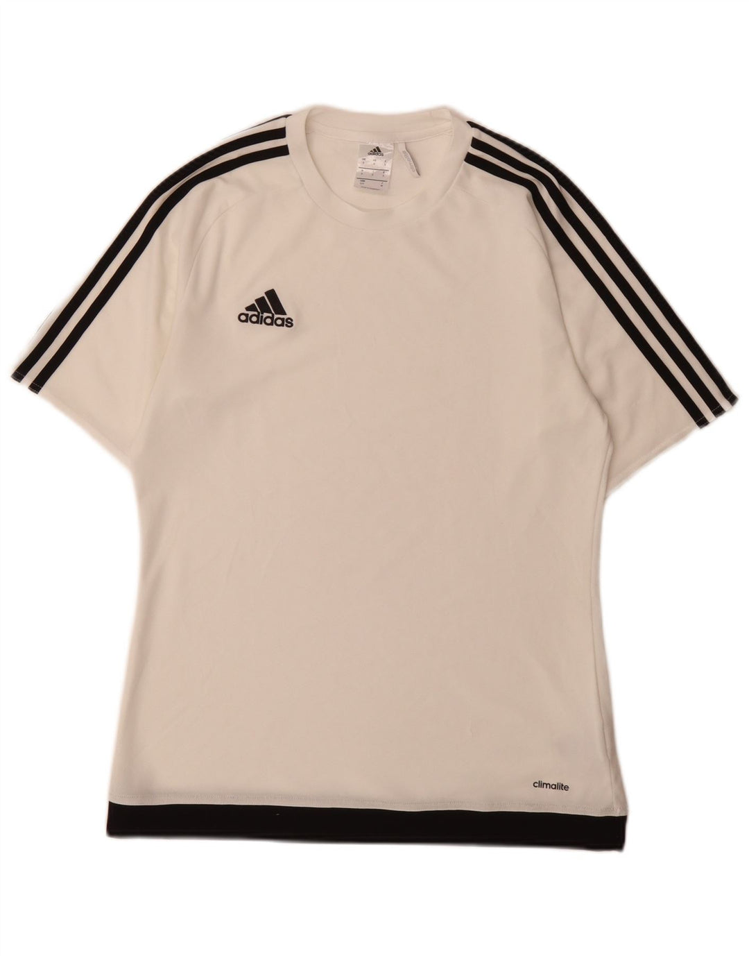 Adidas Męski T-shirt Top Mały Biały Poliester Sport