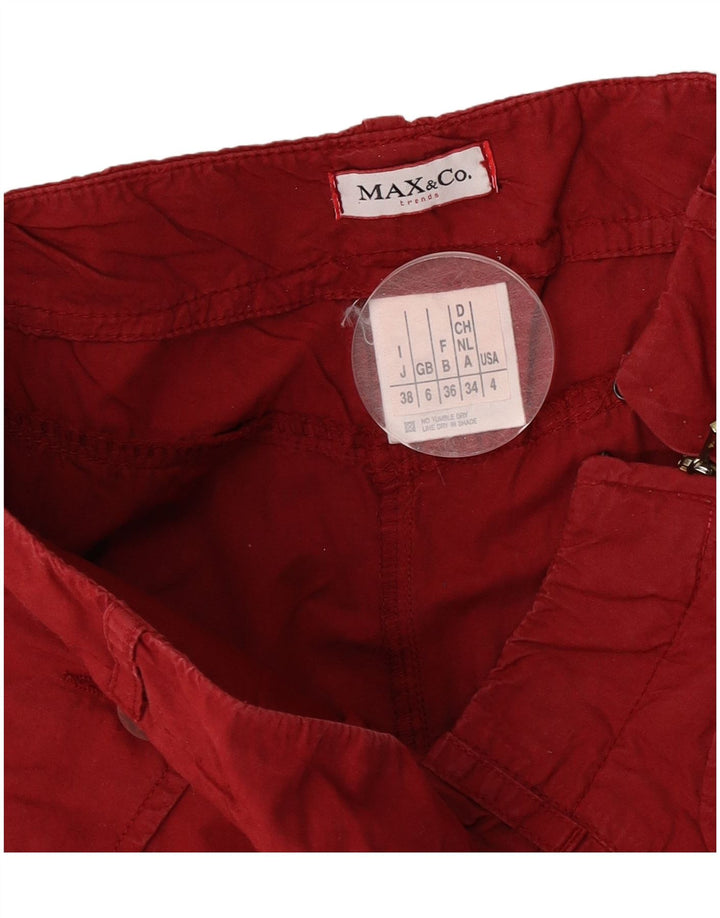 Spódnica damska Max & Co. UK 6 Small W26 Czerwona bawełna