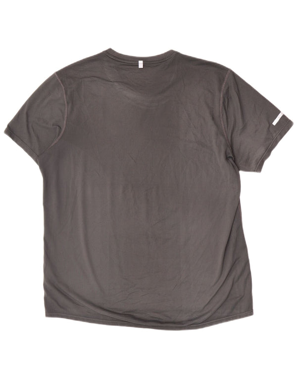 Męski T-shirt z grafiką Nike, duży, szary, sportowy