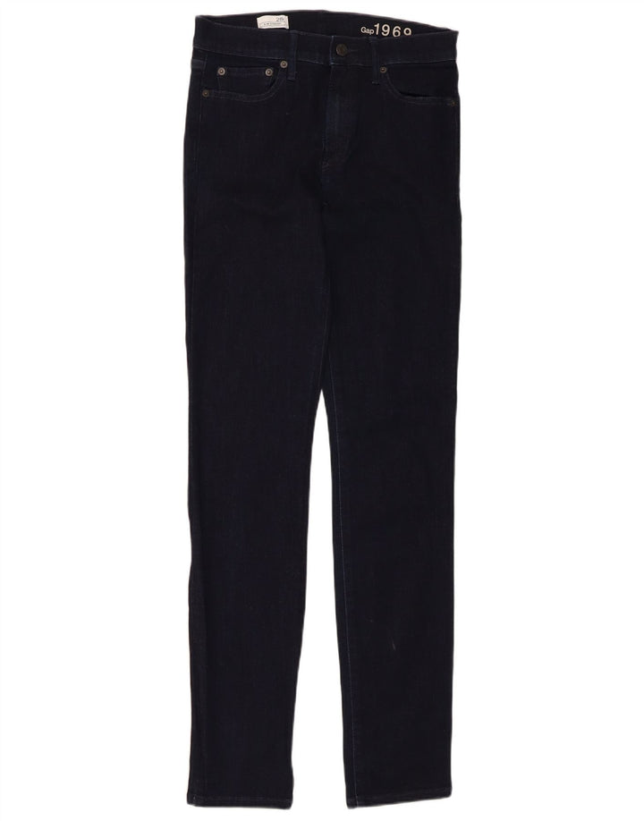 Jeansy damskie Gap Slim Straight W28 L32 Granatowe, bawełniane