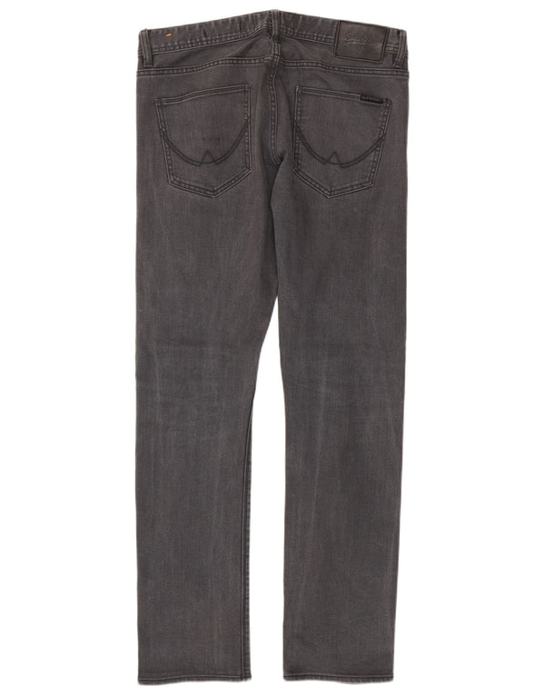 Męskie dżinsy Superdry Corpporal W33 L32 Szara bawełna
