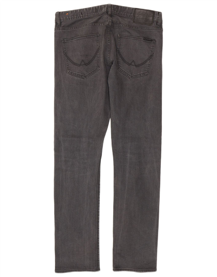 Męskie dżinsy Superdry Corpporal W33 L32 Szara bawełna