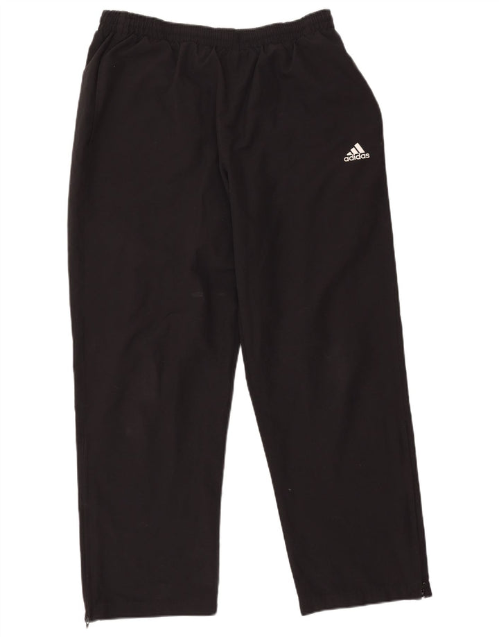 Męskie spodnie dresowe Adidas, duże, czarne, poliestrowe
