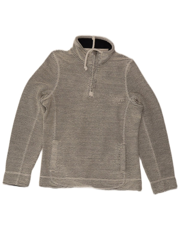 Damska bluza z zamkiem WEIRD FISH, UK 12, średni szary akryl