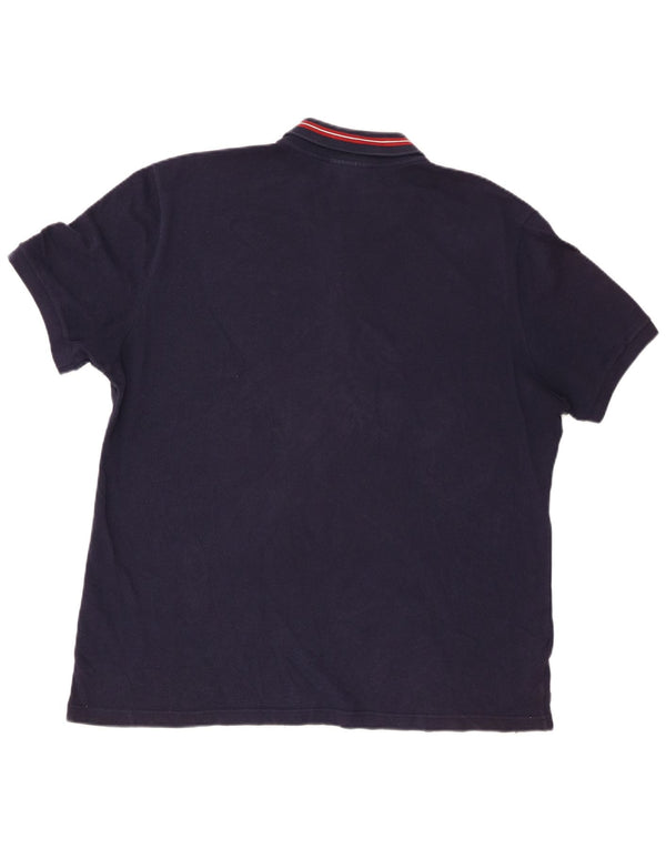 Męska koszulka polo Lacoste, rozmiar 7, 2XL, granatowa, bawełniana