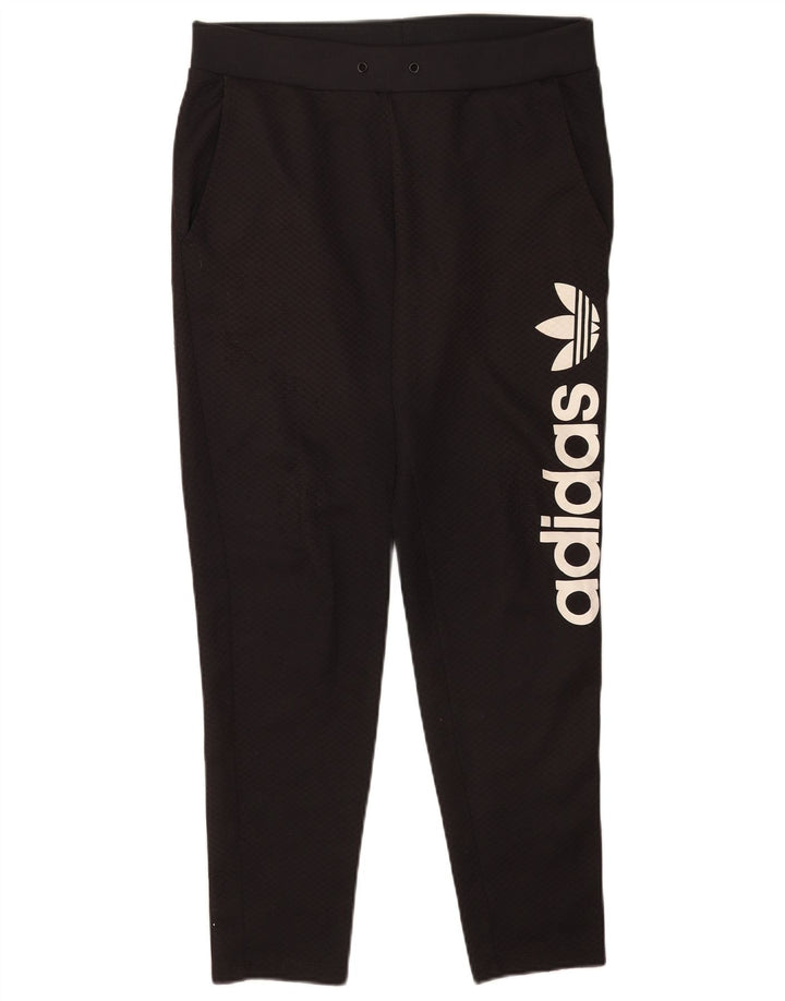 Damskie spodnie dresowe Adidas Graphic UK 12 Średni czarny poliester