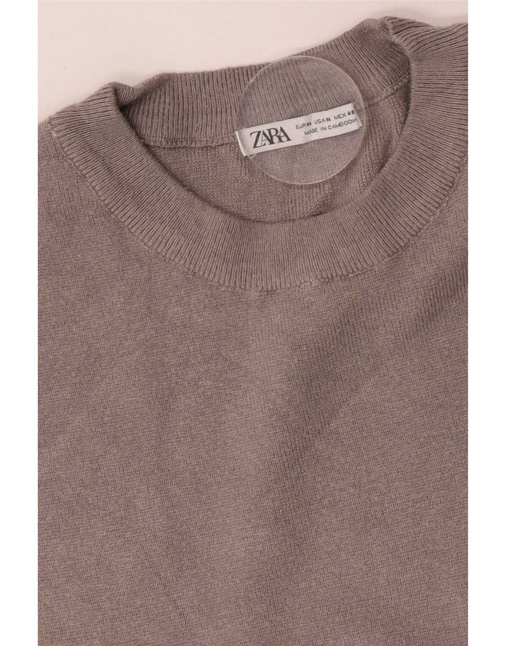 T-shirt męski Zara, średni szary