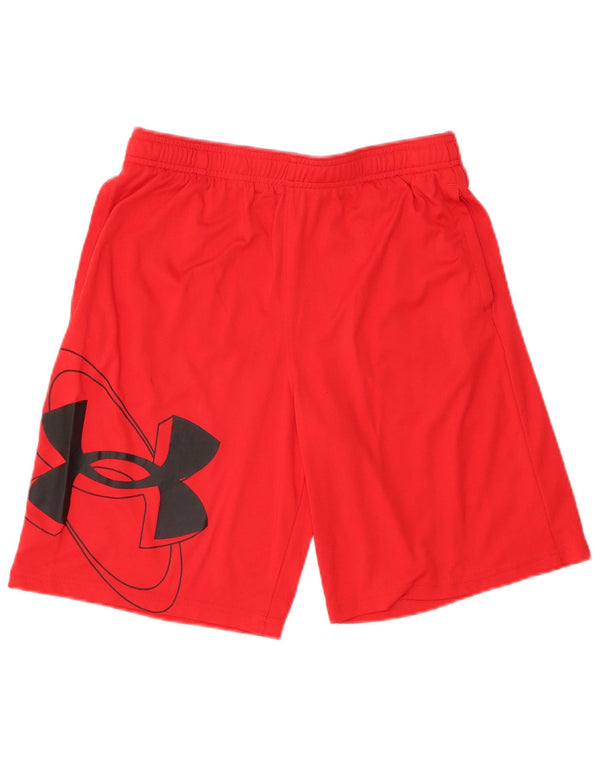 Chłopięce spodenki sportowe Under Armour Graphic o luźnym kroju, 13-14 lat, XL, czerwone