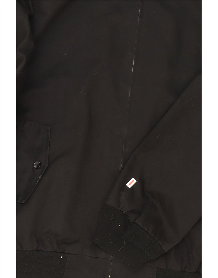 BRANDIT Mens Bomber Jacket UK 42 XL Black Polyester Vintage Brandit and Second-Hand Brandit from Messina Hembry 