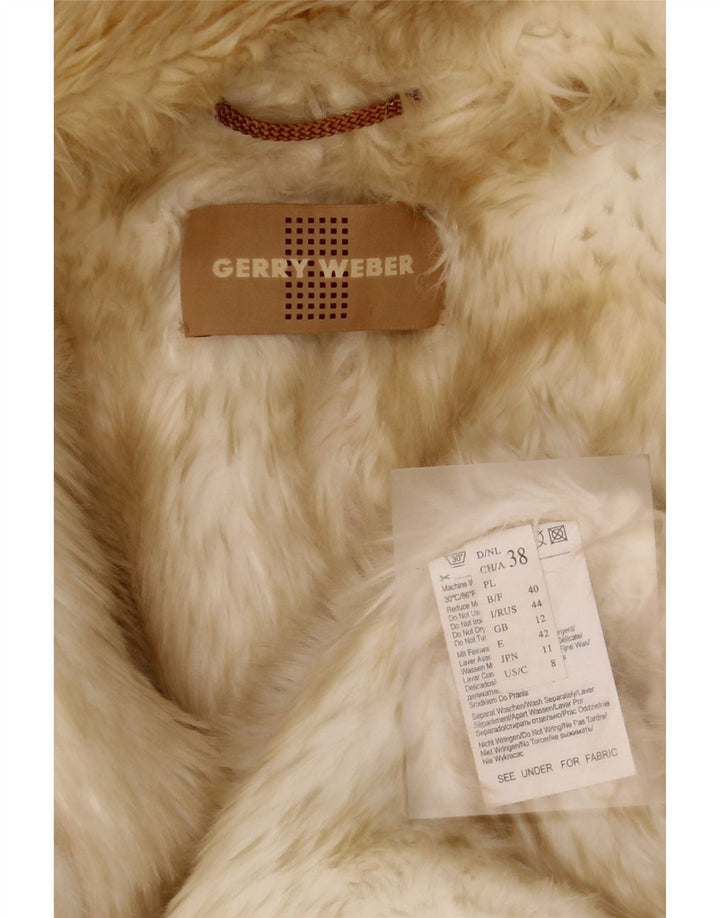 Damski płaszcz oversize Sherpa Gerry Weber UK 12, średni beżowy poliester