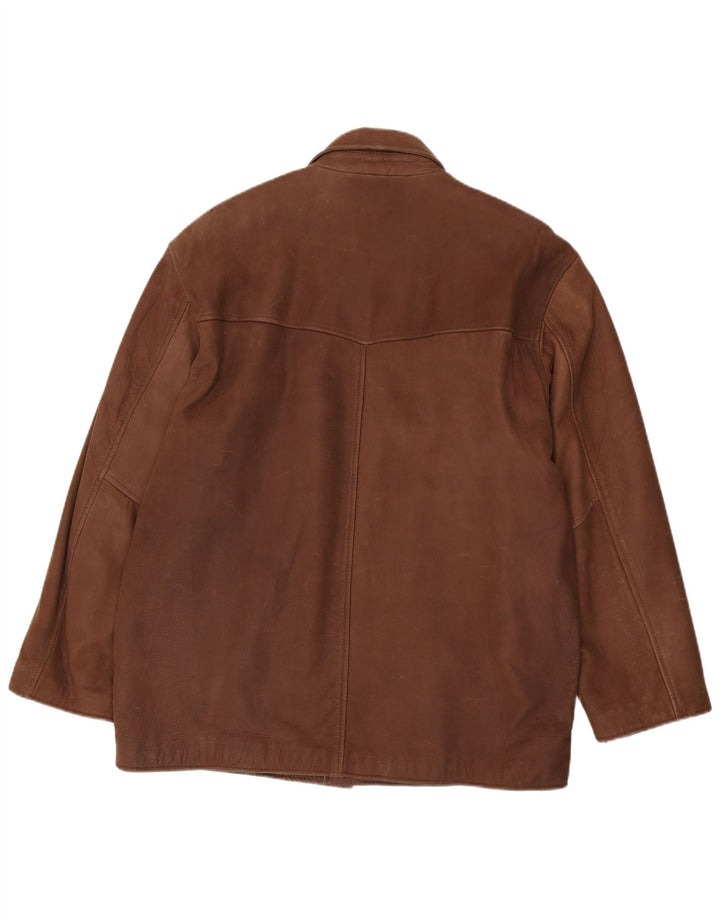 Męska kurtka skórzana Vinci IT 56/58 XL brązowa