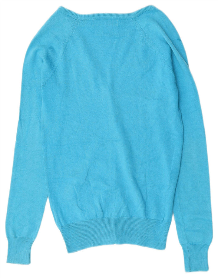 Sweter damski ZARA rozpinany UK 10, mały, niebieski, bawełniany